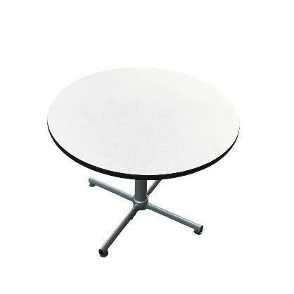 Virco Commercial Sturdy 36" Round Table With Stainless Steel Leg - main product view