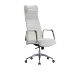 White PU Leather Executive Office Chair - main product view