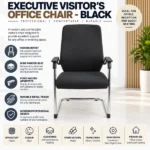 Executive Visitor's Office Chair_ Black - additional product view