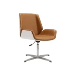 Leather Executive Upholstered Office Chair Low Back Adjustable Height - main product view