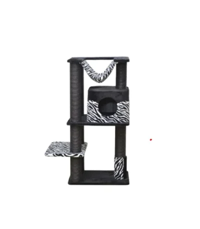 Zebra Print Cat Tree – main product view