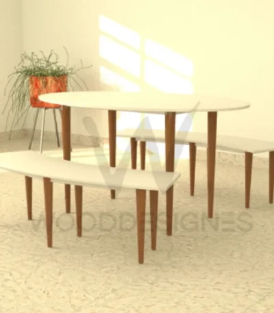 Melissa Dining Set (White) - main product view