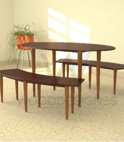 Melissa Dining Set (Red-Brown) - main product view