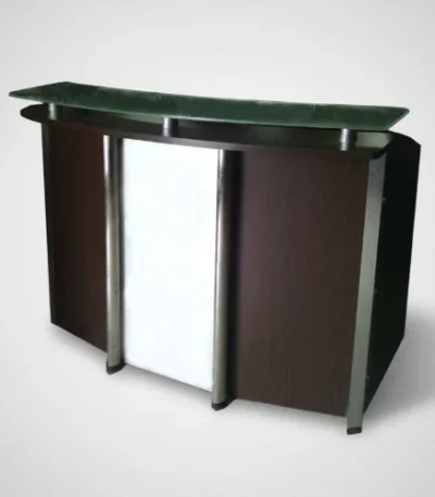 Modern Glass Top Reception Table - 1.8m - main product view