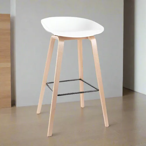 Modern Minimalist Bar Chair - front product view
