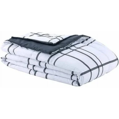 Berkshire Life Down Alternative Reversible Blanket 98 × 96in - (Queen) Light Gray – main product view