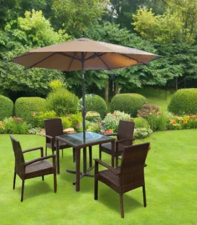 Premium Parasol Set 2.5 Diameter Marble Base – main product view