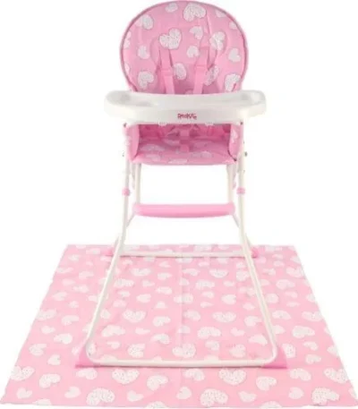 Red Kite Feed Me Compact Highchair & Splash Mat - Pretty Kitty - main product view
