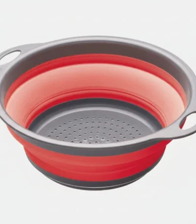 Round Silicone Colander Red - main product view