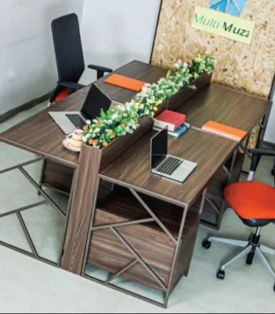 Trepiz 4 Man Workstation Office Desk - main product view