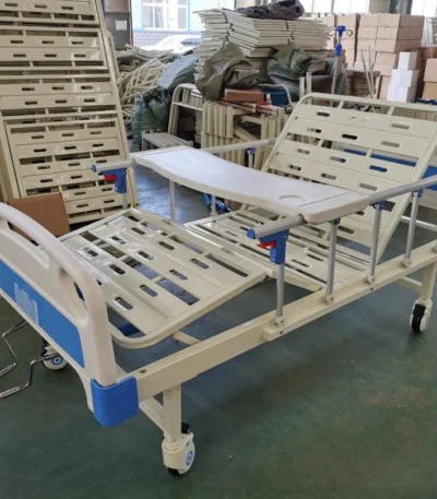 Two-Crank Hospital Bed with IV Pole – main product view