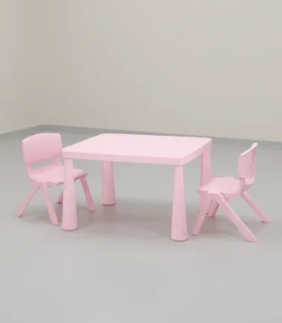 Children’s Plastic Table with 4 Chairs – main product view
