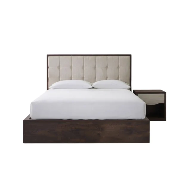 Afydecor Bed with Tufted Headboard – main product view