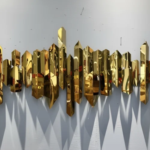 Metallic Wall Art Installation – main product view