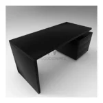 Ruby Series Office Table (Black) - alternate product view