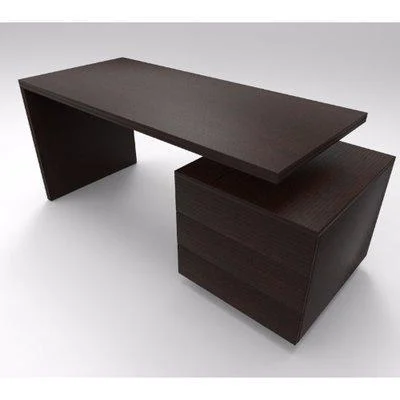 Ruby Series Office Table -Dark-Brown - main product view