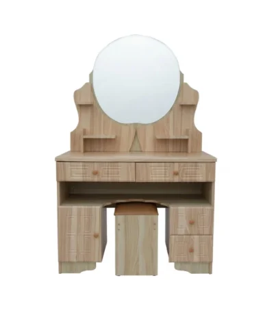 Dresser with Oval Mirror & Stool - main product view