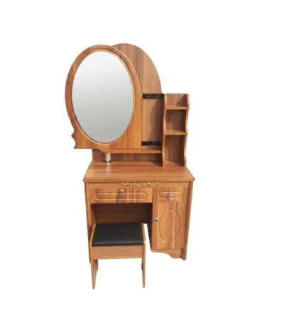 Dresser with Oval Mirror & Stool - main product view