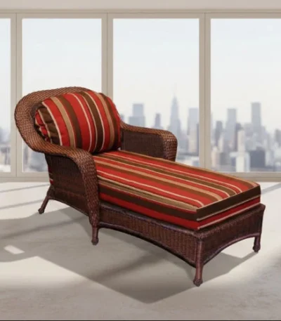 Tortuga Outdoor Sea Pines Rattan Chaise Lounge - main product view
