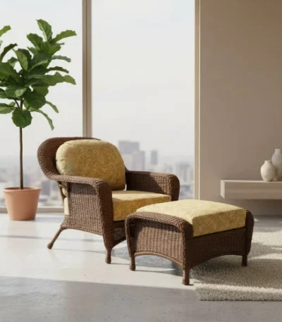 Tortuga Outdoor Sea Pines 2 Piece Wicker Lounge Set - main product view