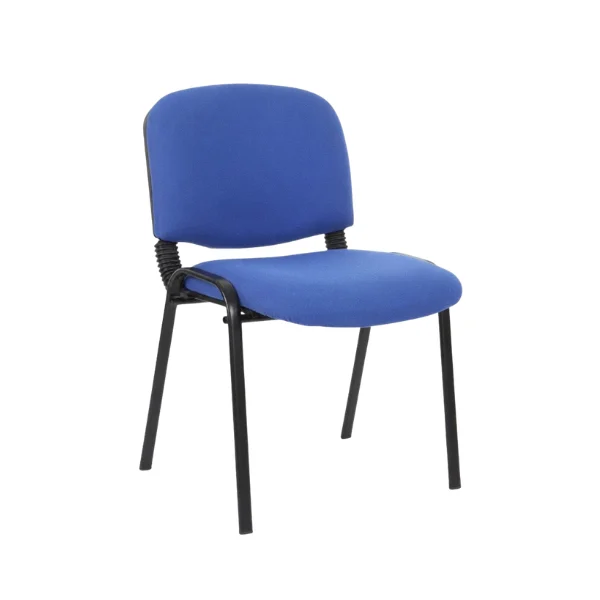 Blue Soho visitor chair - front view