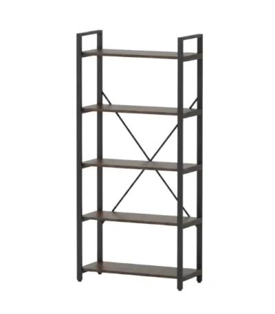 Tribesigns Wide 5-shelf Bookshelf - Industrial Etagere Bookcase Display Shelf Unit - main product view
