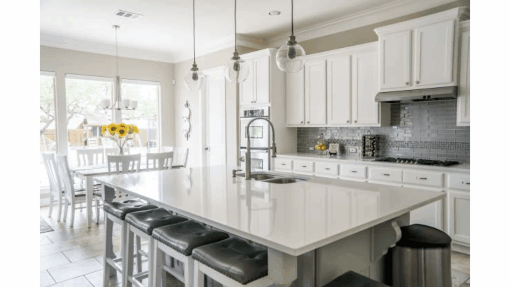 A well-maintained home interior featuring everyday household items and fixtures that require regular replacement to keep the space clean, safe, and functional.