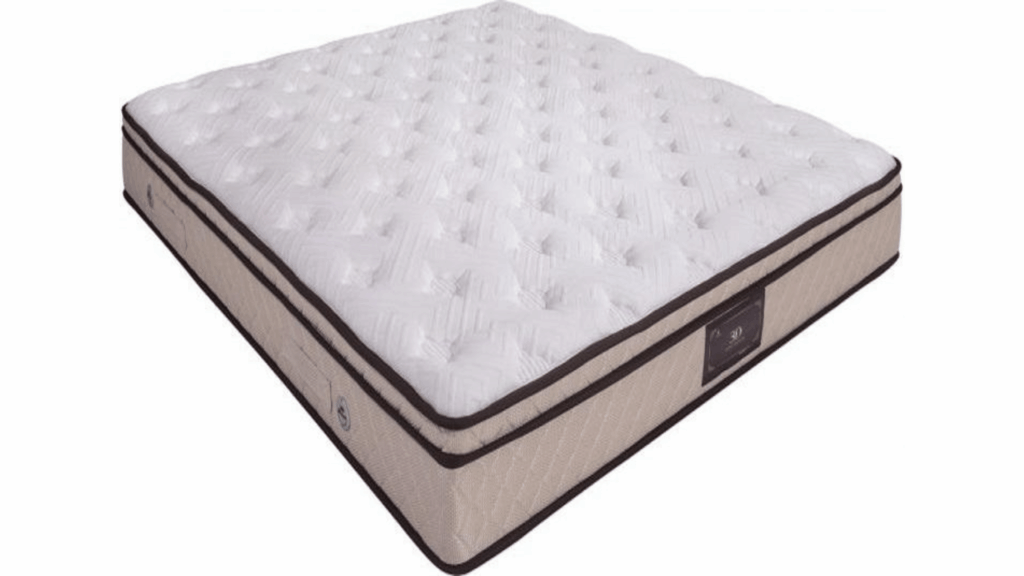 Person sleeping comfortably on a pure latex mattress in a clean, peaceful bedroom environment.