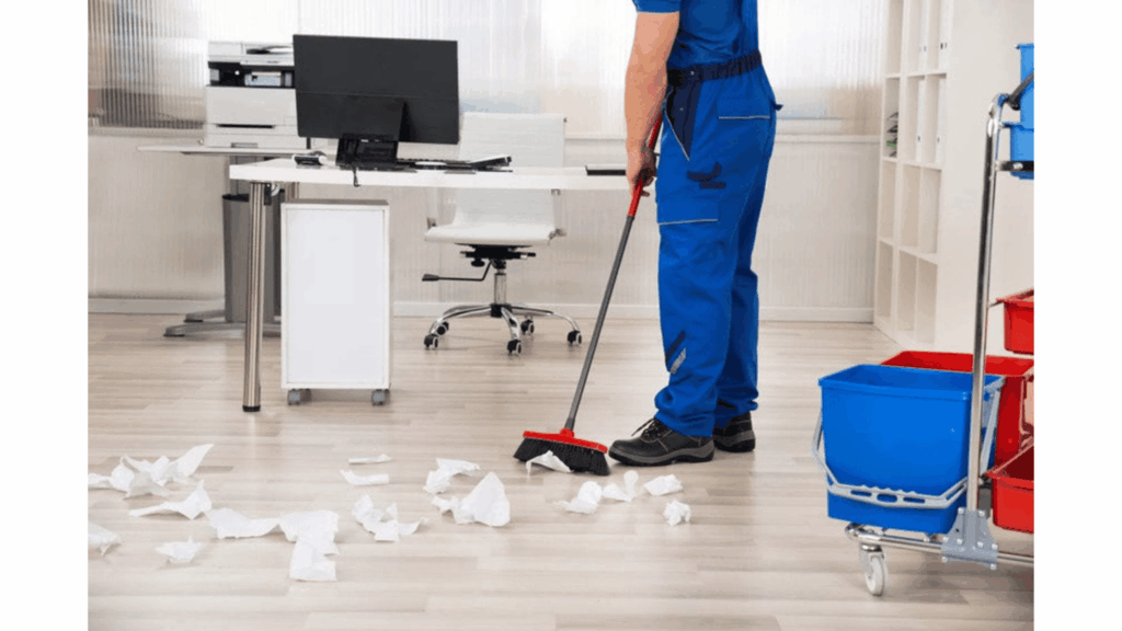 Professional office interior highlighting three key elements visitors notice first: cleanliness, furniture arrangement, and overall office appearance.