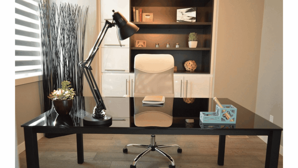 Tips for setting up a comfortable and productive home-office space in Nigeria with ergonomic furniture, good lighting, storage, and reliable connectivity.