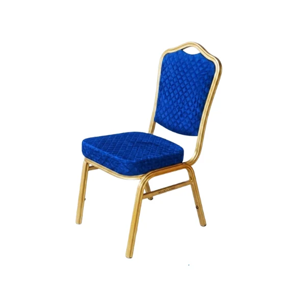 Large Blue Banquet Chair – main product view