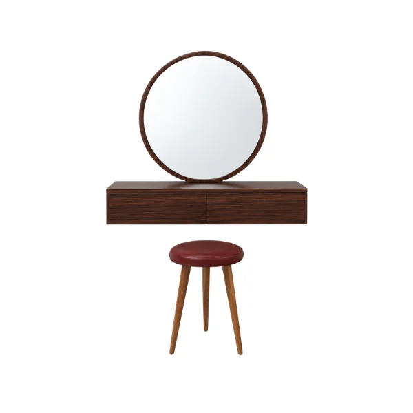 Vee Vanity Set (Red-Brown)