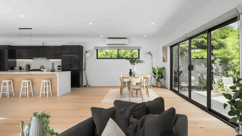 Sustainable home renovation featuring eco-friendly materials and energy-efficient design choices.